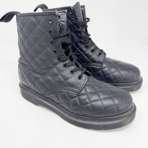 Dr. Martens Shoes - Dr. Marten's Quilted Black Leather Coralie Boot 39EU / 8W